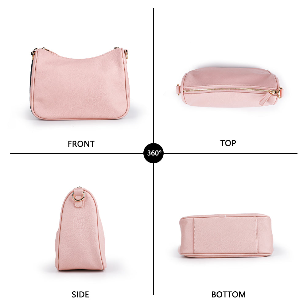 Crossbody Bags for Women With Coin Purse - Small Crossbody Bag with Adjustable Jacquard Strap