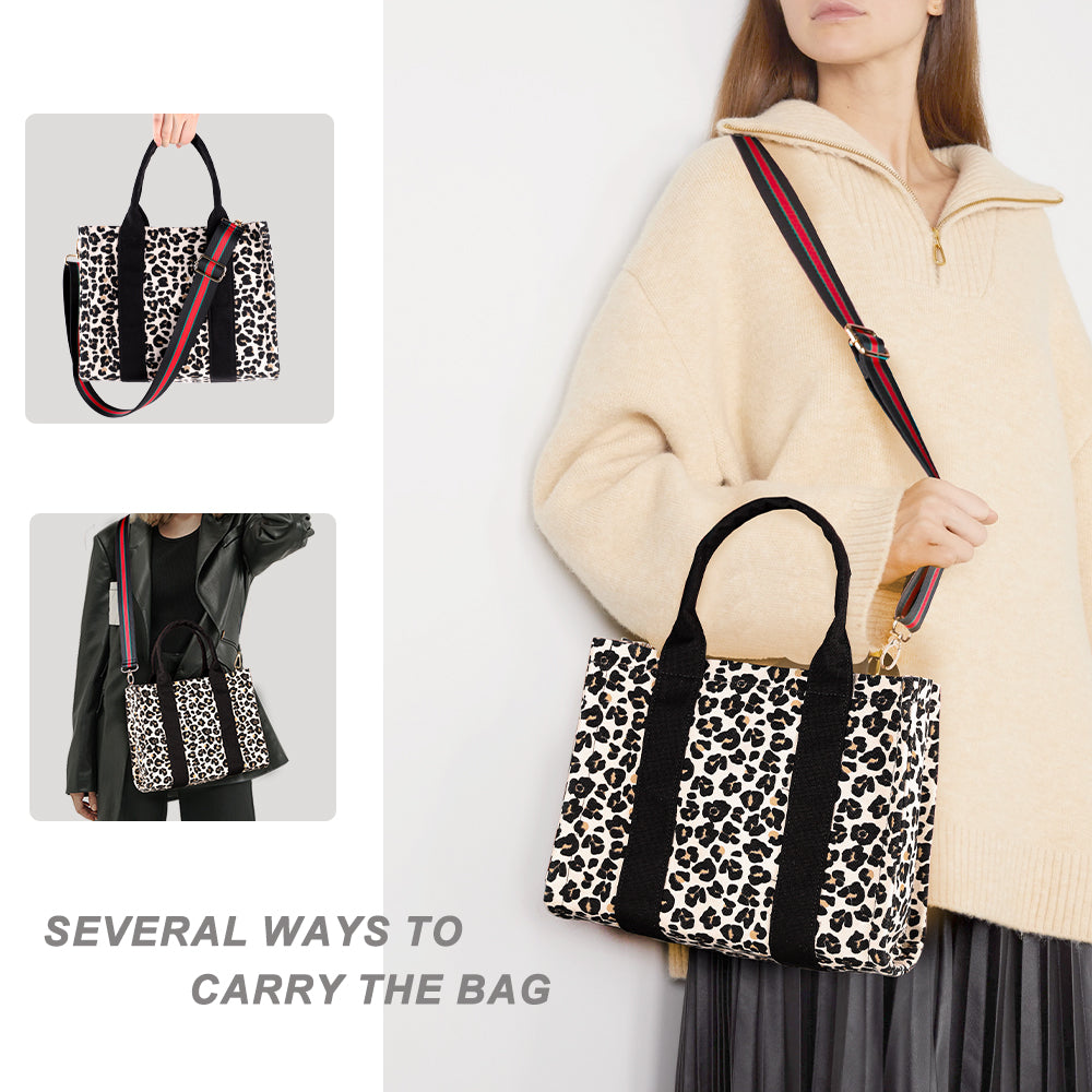 Women Canvas Tote Handbags Casual Shoulder Work Bag Crossbody