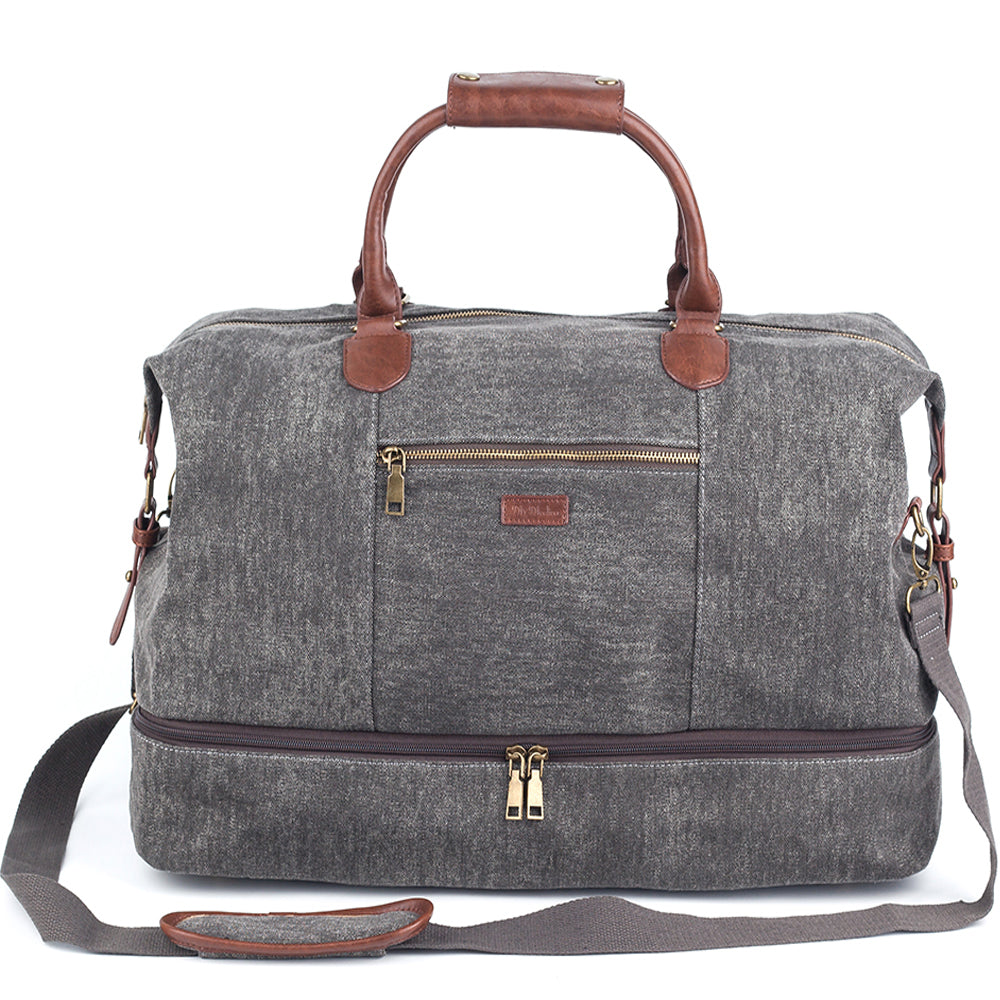 canvas travel bag for men Viva Terry Weekender Bag for Men and Women Canvas Travel Carry on Bag – Viva Terry Official Store
