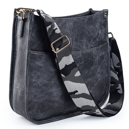 Viva Terry Vegan Leather Crossbody Fashion Shoulder Bag Purse with Adjustable Strap