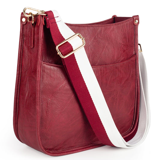 Viva Terry Vegan Leather Crossbody Fashion Shoulder Bag Purse with Adjustable Strap