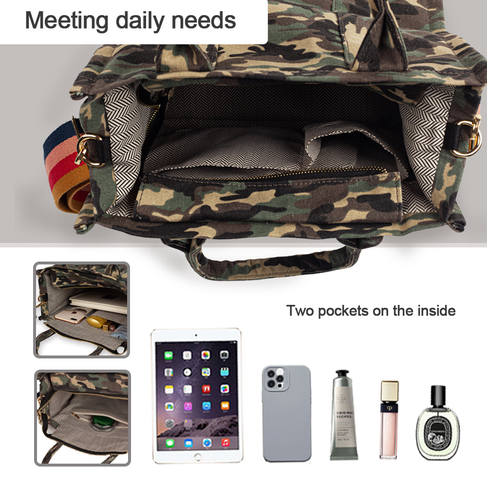 Women Canvas Tote Handbags Casual Shoulder Work Bag Crossbody
